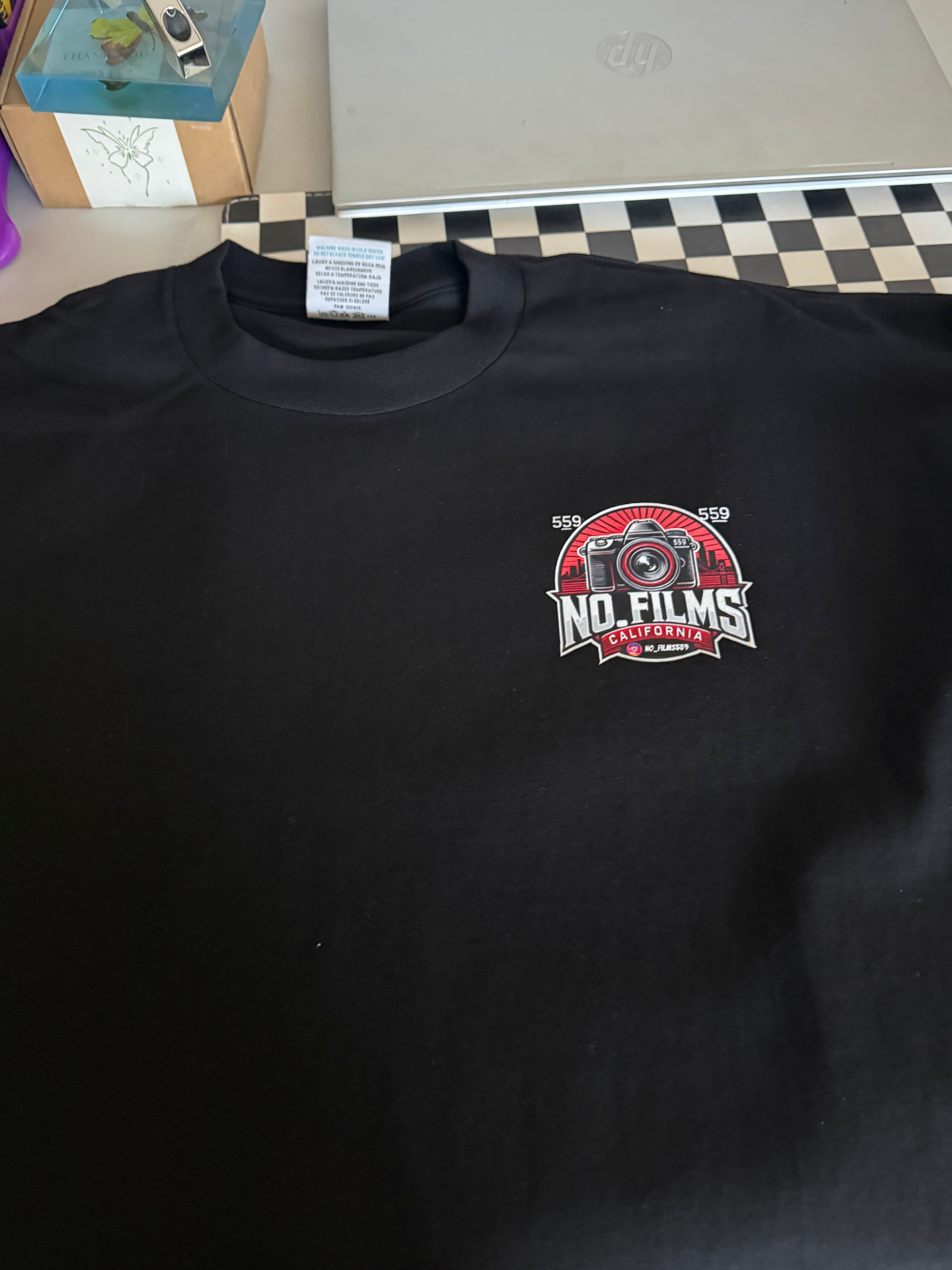 Custom black T-shirt