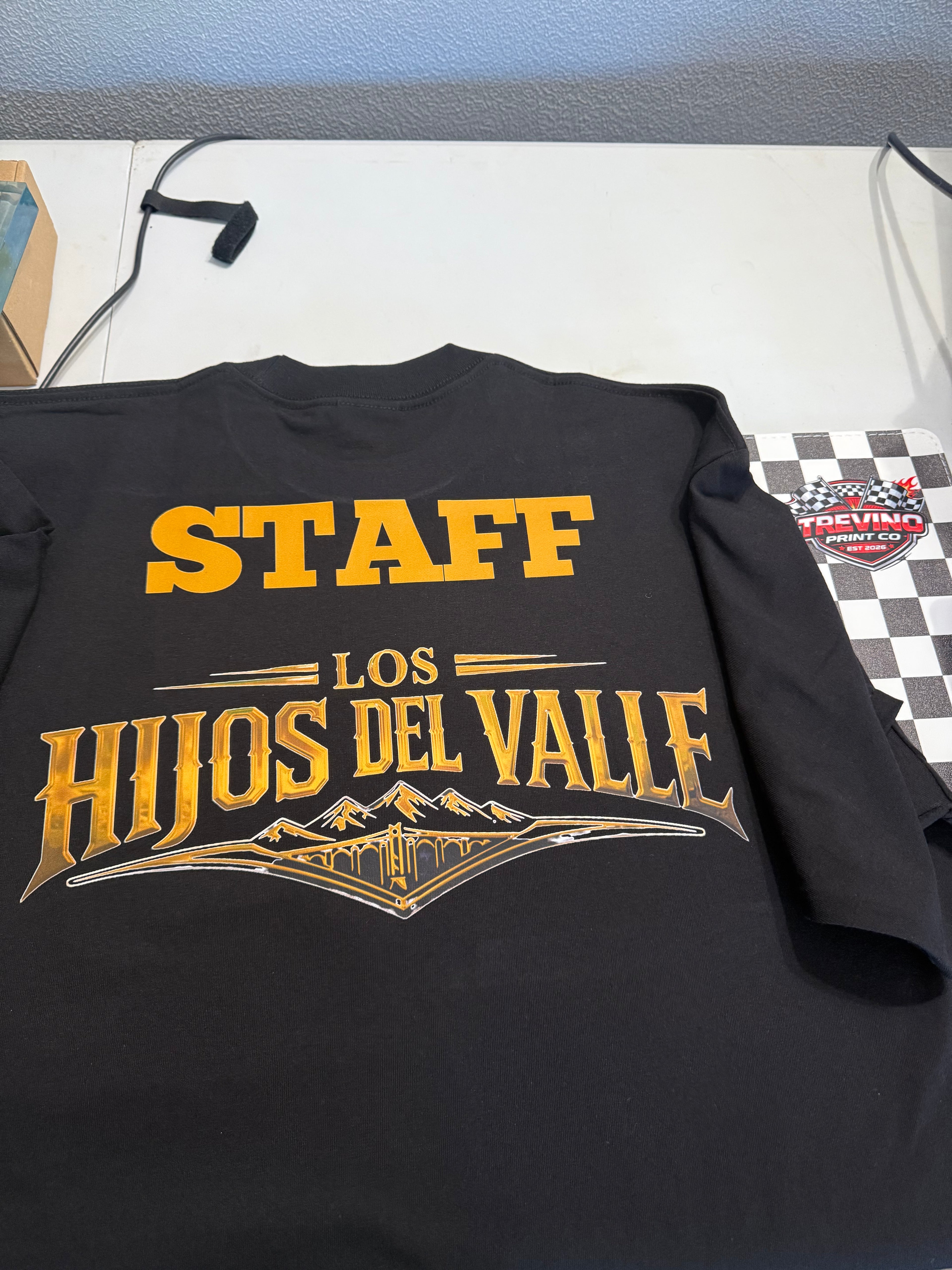 Custom black T-shirt