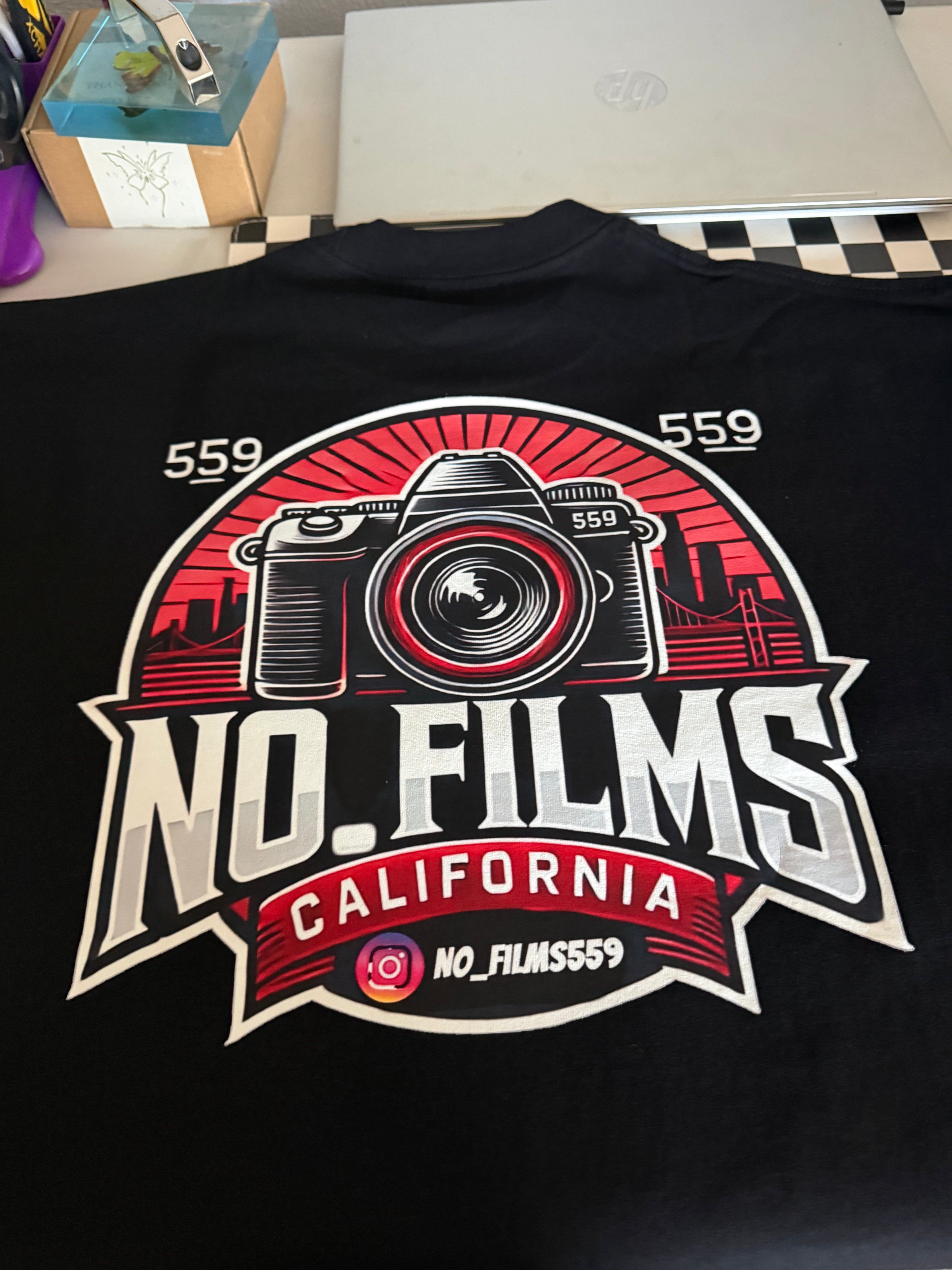 Custom black T-shirt