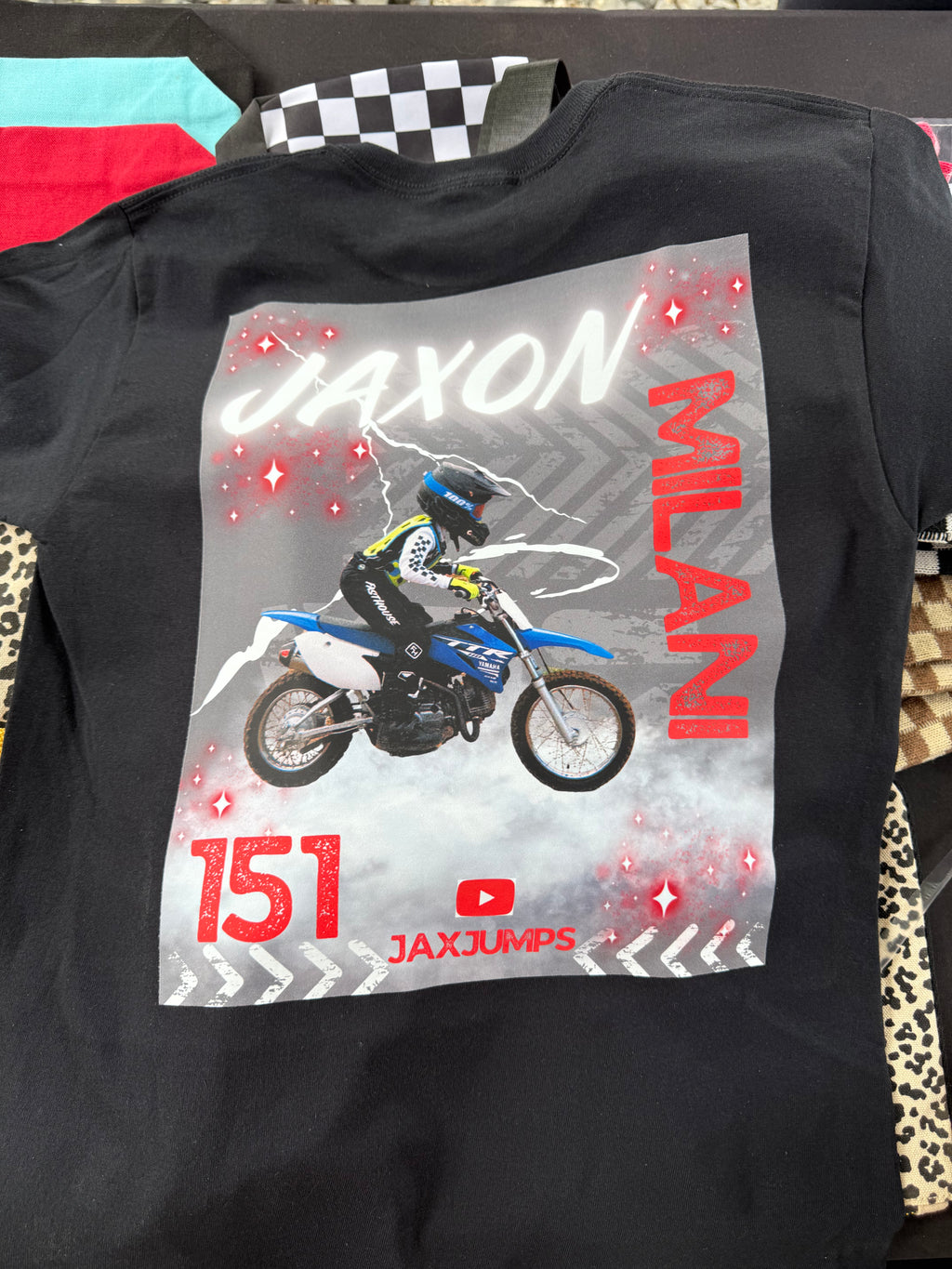 Custom black T-shirt