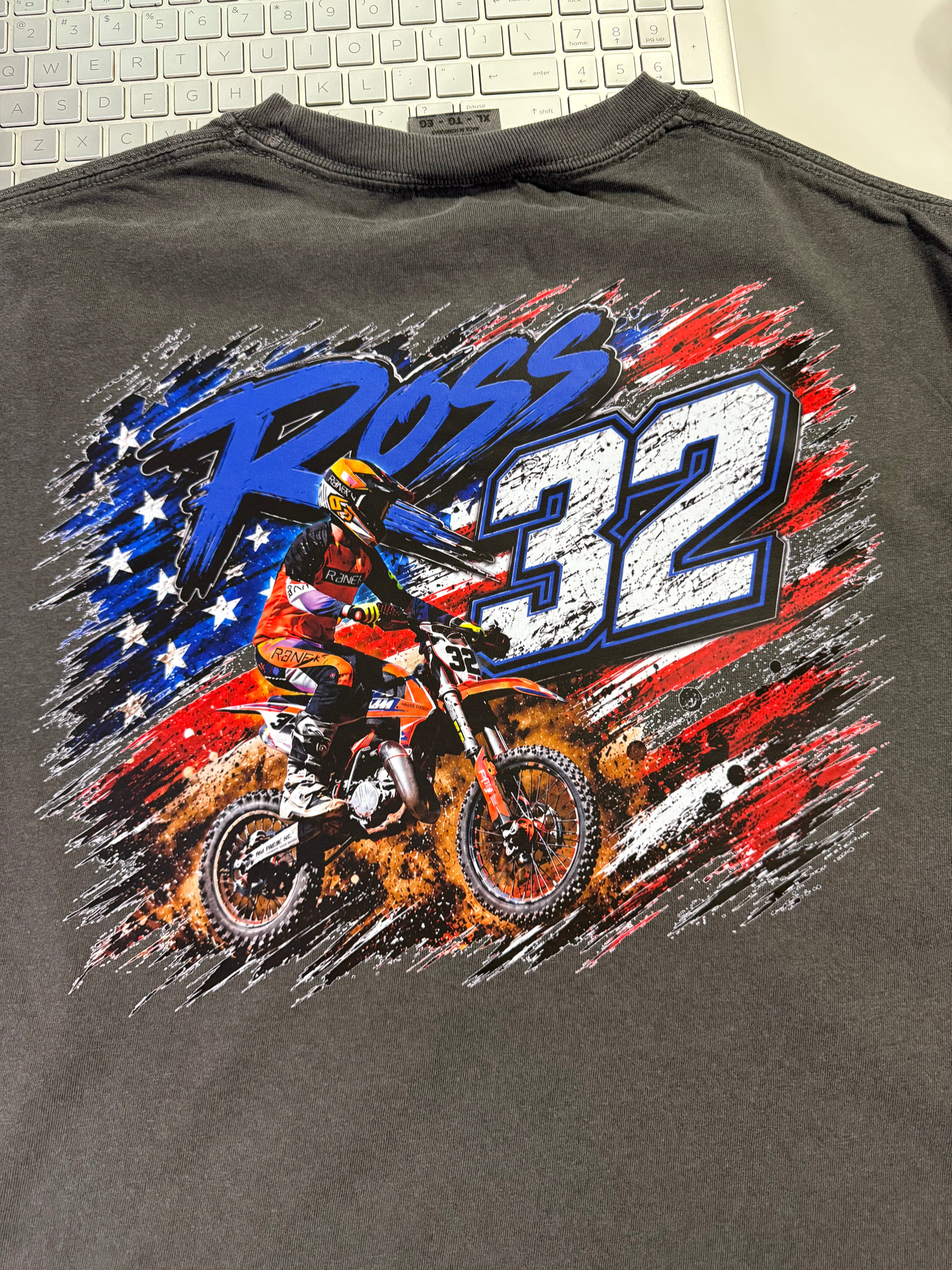 Custom black T-shirt